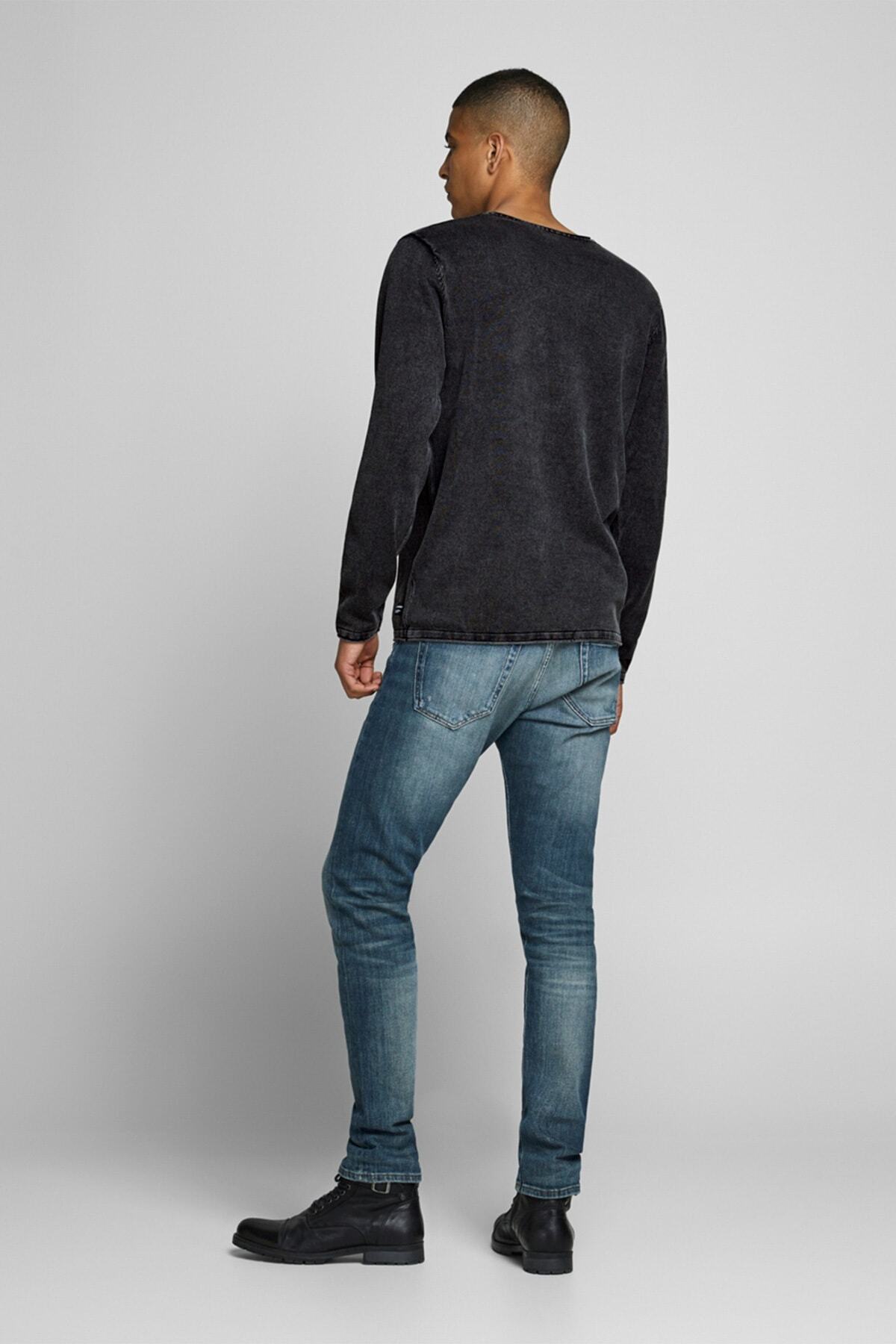 پلیور جک اند جونز مردانه پارچه آبی سرمه ای بیسیک  Regular/رگولار     کژوال/روزمره | Jack & Jones 504873589 BD - تصویر 6