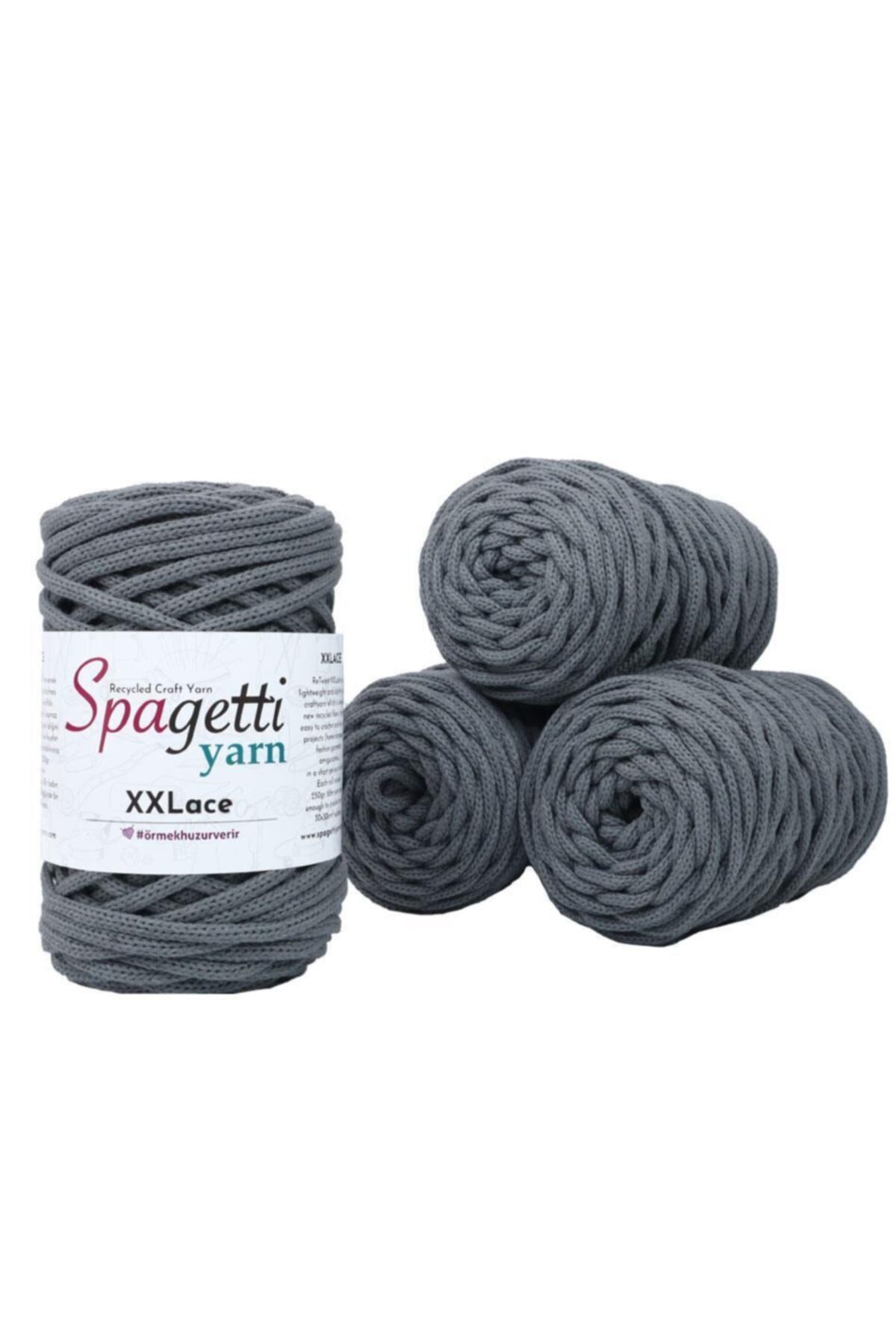 Spagettiyarn Füme Xxlace - 4'lü Set