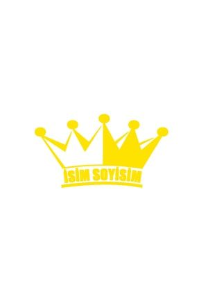 Kral Tacı Isim Soyisim Sticker - Oto Sticker - Araba Sticker 24459737158181