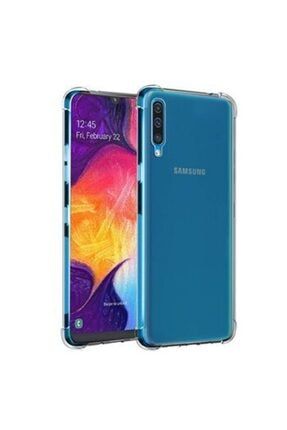 Samsung Galaxy A30s Tıpalı Köşe Korumalı Şeffaf Kılıf Arka Kapak xcshnm7654r4F