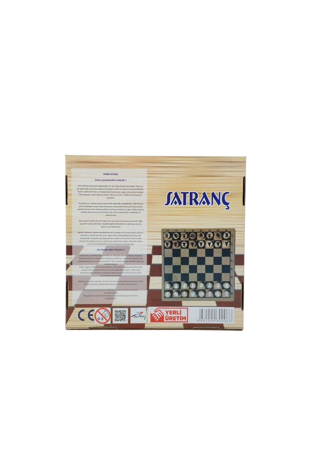 hak-iş oyuncak-3 Game in One Chess Checkers Reverse 4