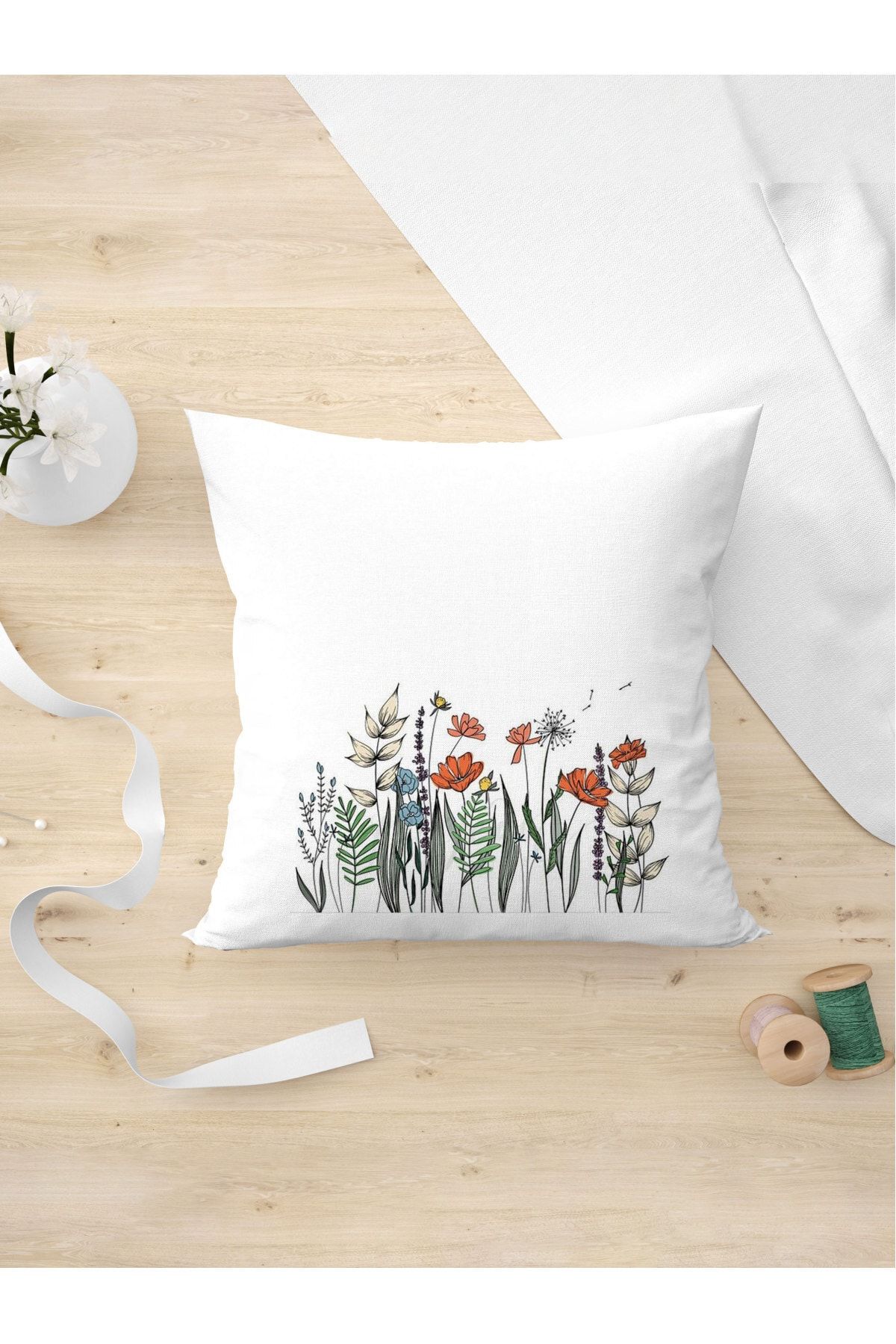 Pillow cover flower best sale design