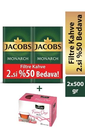Monarch Filtre Kahve 2 X 500 Gr + Ofçay Halisane Form Çayı 869051551580393