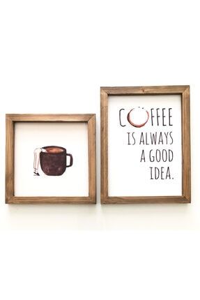Kahve Köşesi Coffee Is Always A Good Idea Çerçeve Set EN-022