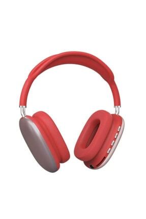 Airpods Max Uyumlu A Kalite Bluetooth Kulaklık Kırmızı gumusgrimaxdyn1