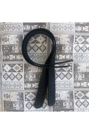 Hakiki Deri Çanta Tutma Sapı Çift - 40 cm Siyah Rengi 40cmsap