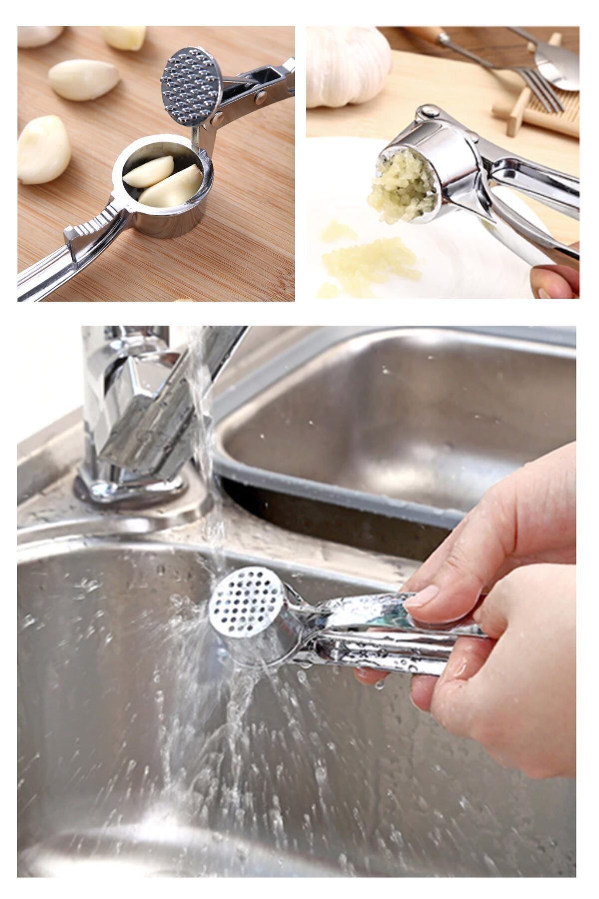 Penguen Çelik Sarımsak Ezici