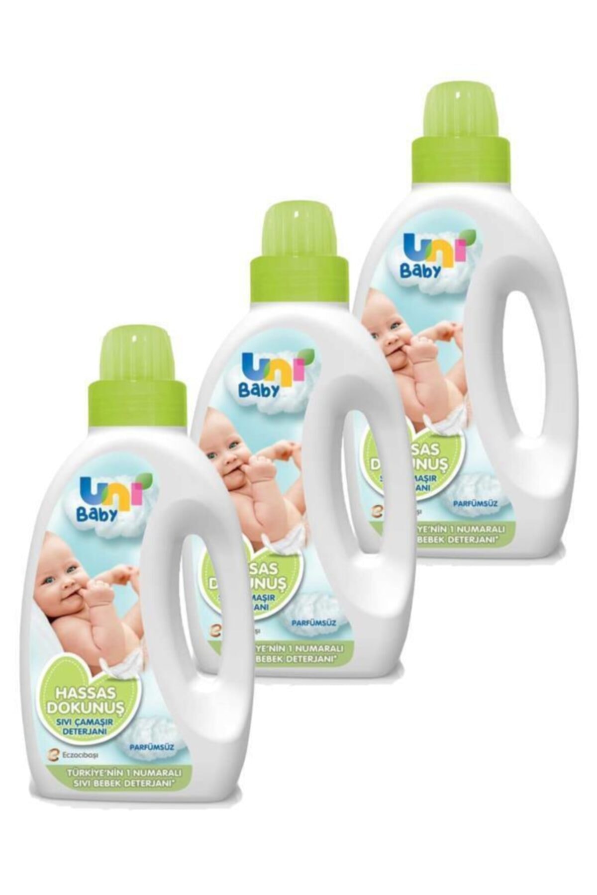 Uni Baby Sıvı Çamaşır Deterjanı Parfümsüz 1500 ml 3 Adet fotoğrafı 2 (önizleme)