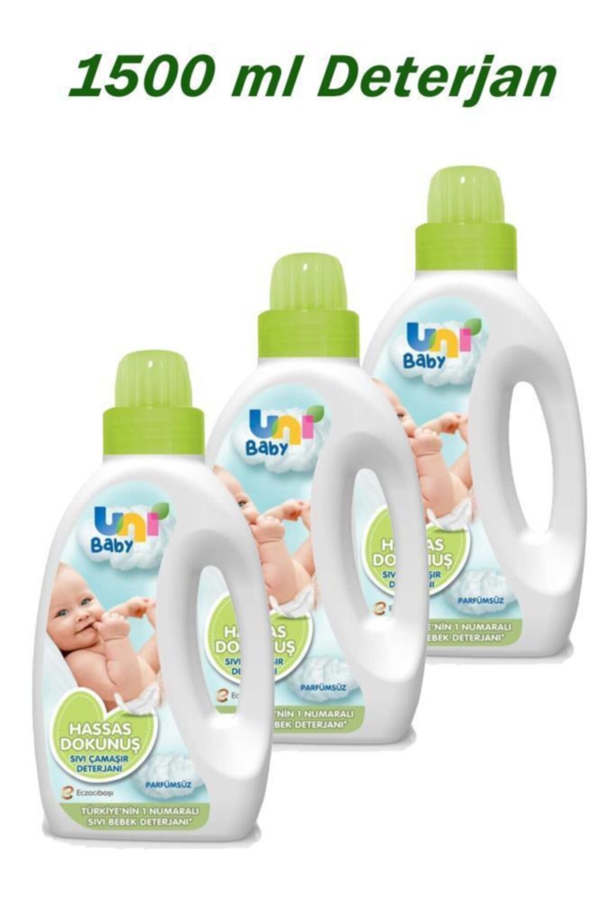Uni Baby Sıvı Çamaşır Deterjanı Parfümsüz 1500 ml 3 Adet fotoğrafı 3 (önizleme)