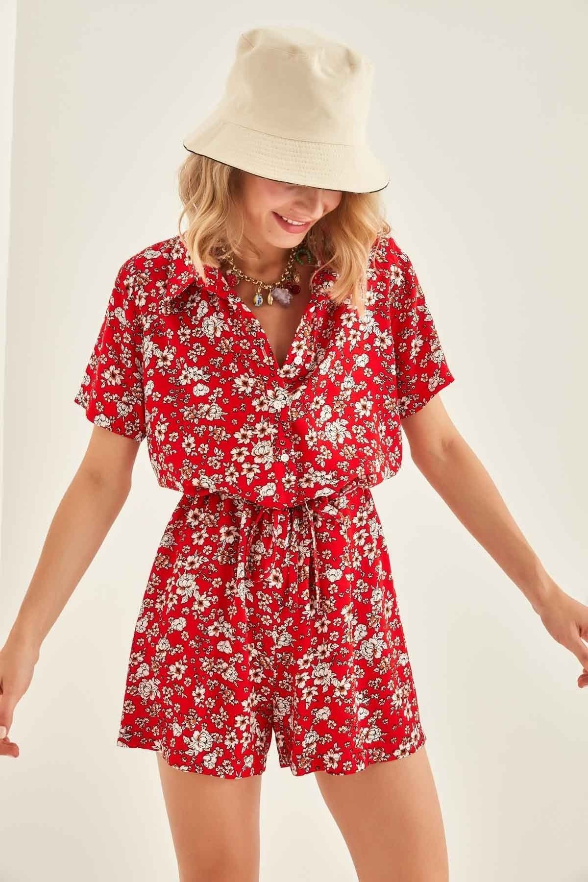 Forever 21 jumpsuit red 2025