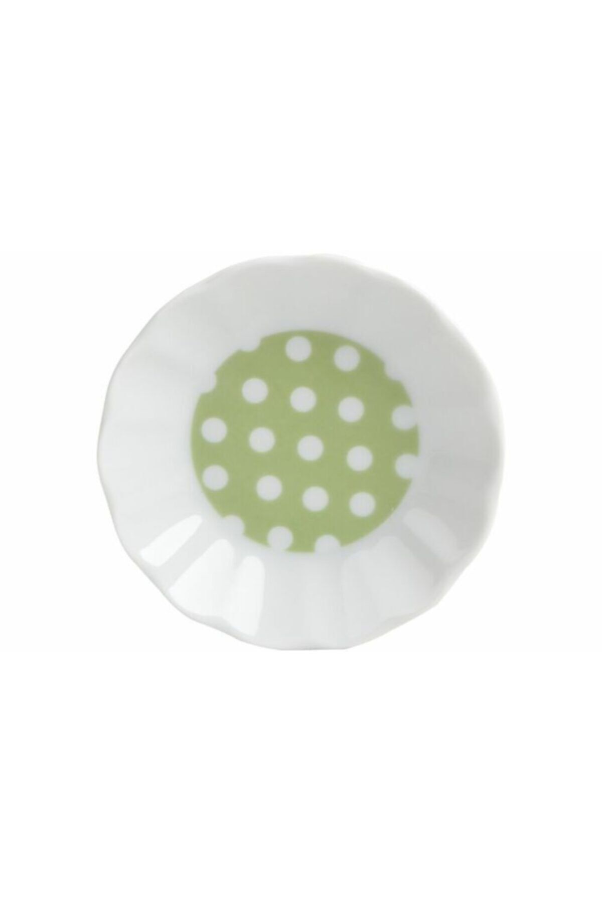 Porland-Green Polka Dot Tea Plate - Set of 6 1