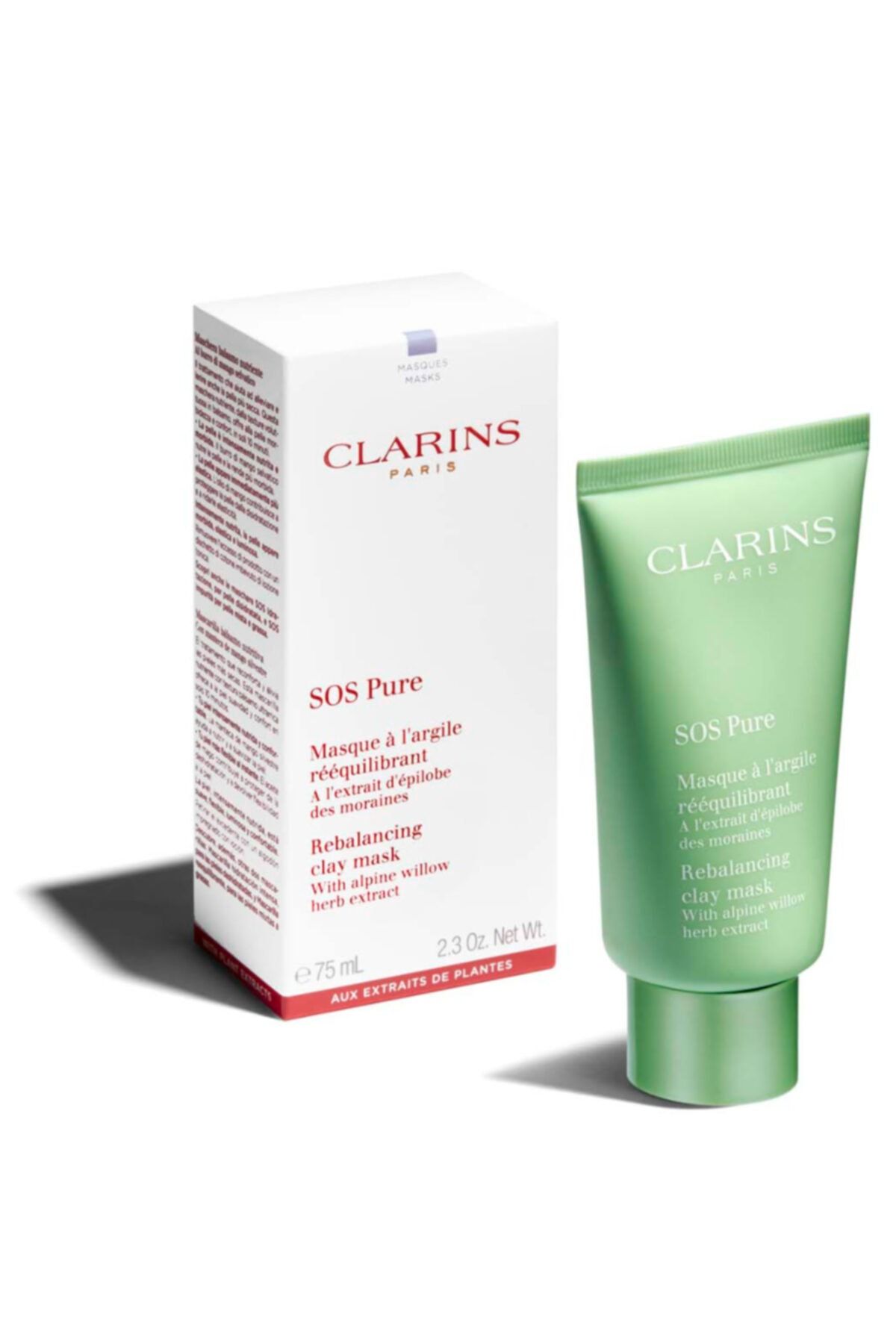 Clarins ماسک طنز طبیعی پاک کننده پوست ۷۵ میلی‌لیتر