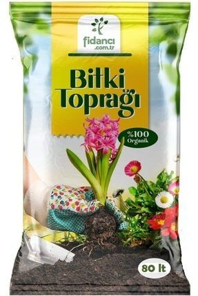 80 Litre Torf Bitki Toprağı Çiçek Toprağı Perlit Cocopeat Katkılı Fidancı Torf-MD