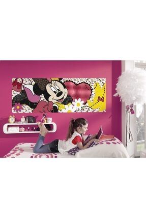 Çocuk Odası Minnie Mouse Tek Parça Lisanslı Duvar Posteri-tutkal Hediyeli- 1-472