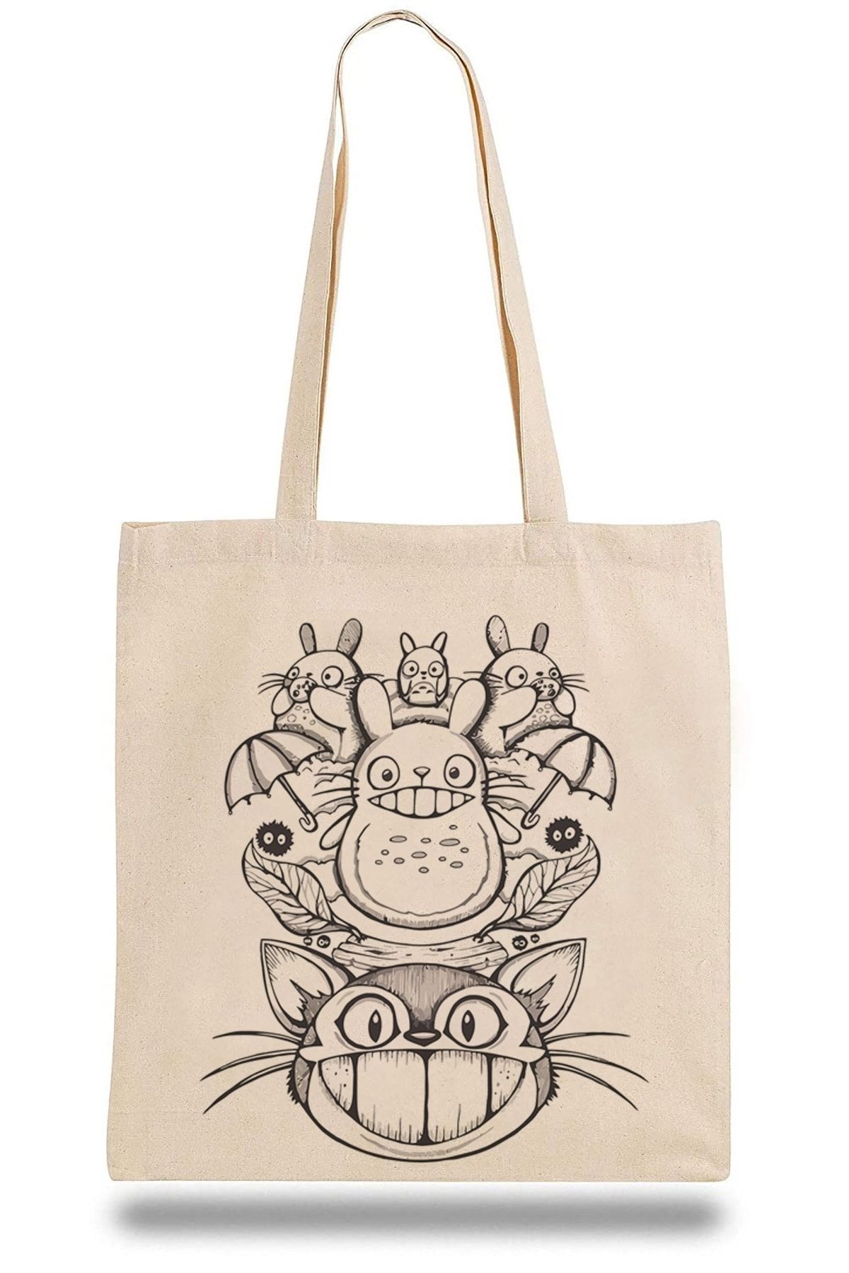QIVI Geantă De Pânză Vecinul Meu Vecinul Meu Totoro Unisex - Mărime unică