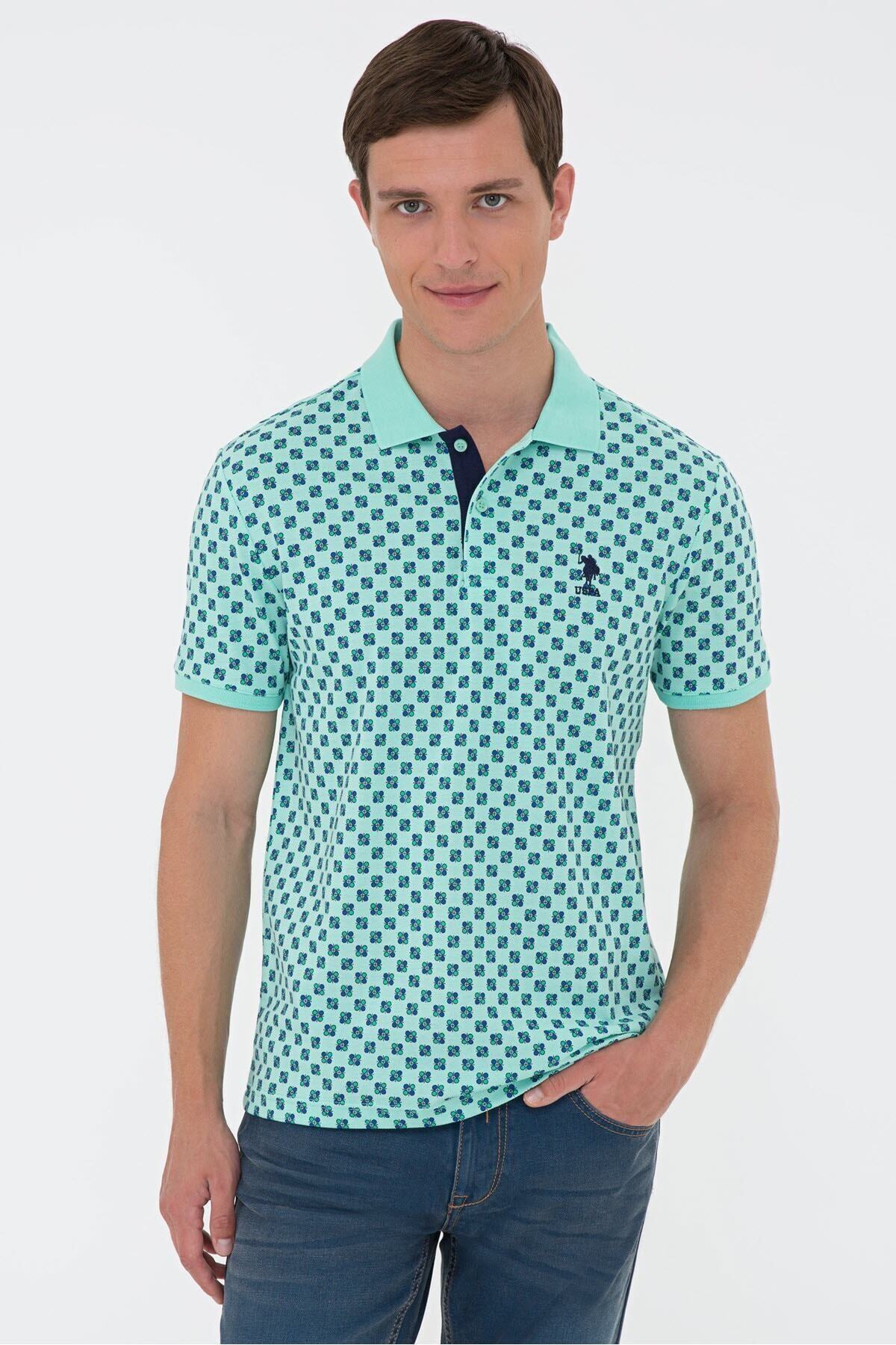 یو اس پولو تی شرت مردانه سبز