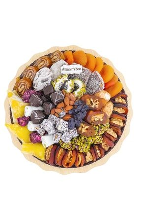 ''Geçmiş Olsun'' Hediyelik Kuru Meyve Kayısı Lokum Şekerleme Tepsisi 1,5 kg No 6 geçmişolsunno6