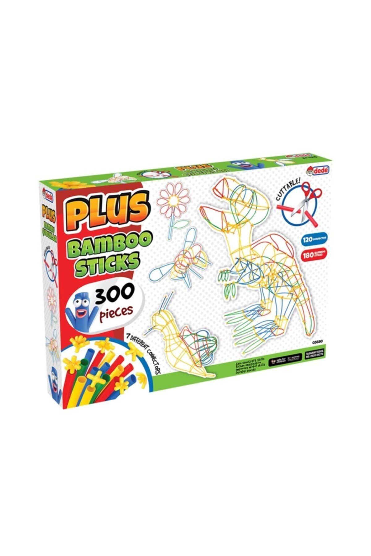 03680 Grandpa, Plus Bamboo Sticks - 300 Pieces