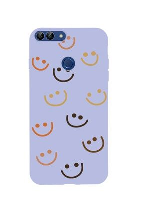 Huawei Psmart (2018) Smile Premium Silikonlu Lila Telefon Kılıfı MCHPS18LSML