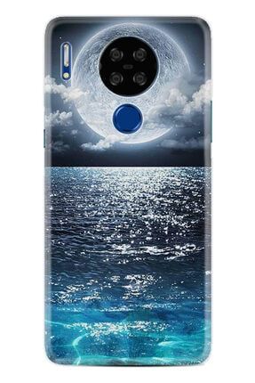 P13 Blue Max Lite Uyumlu Kılıf Desenli Silikon Kılıf Great Moon 1301 2021-s-855