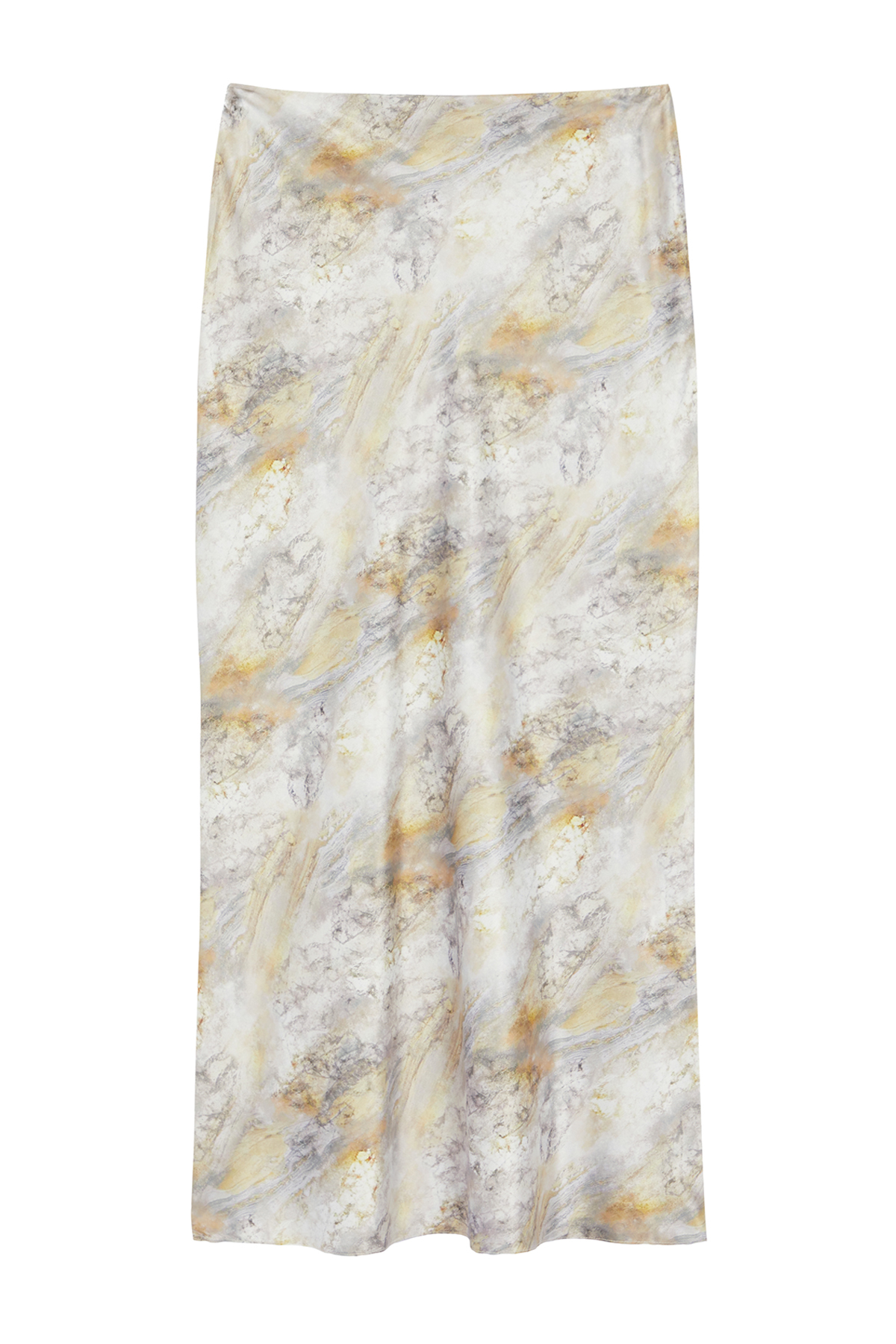 Trendyolmilla  Çok Renkli Saten Desenli Dokuma Etek TWOSS24ET00238 - Görsel 6