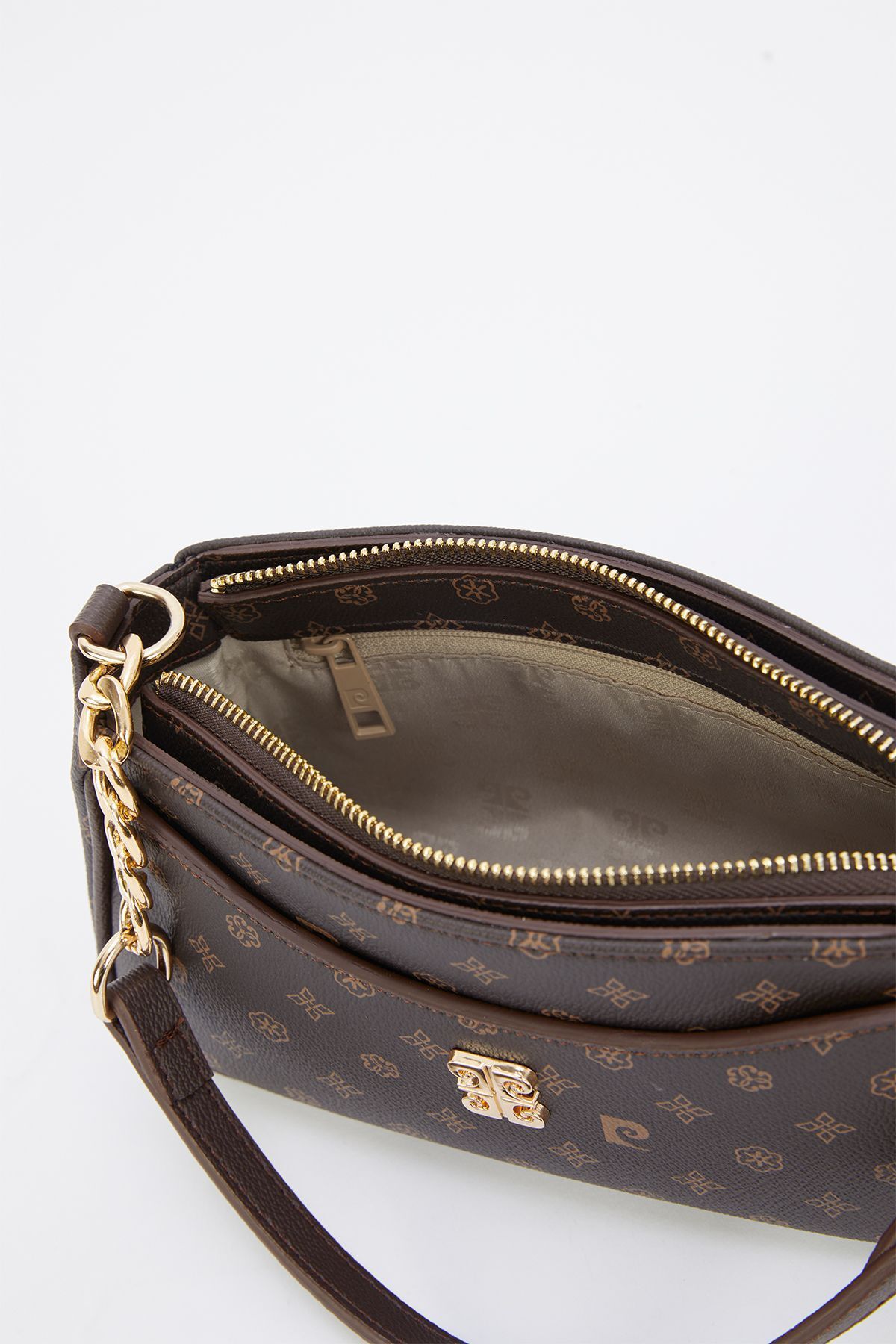 Pierre Cardin-Brown Monogram Women's Shoulder Bag 05PO23Y1725 4