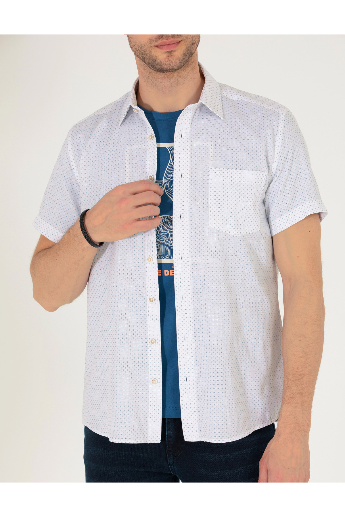 پیراهن مردانه پیر کاردین | 50255276-vr055 Pierre Cardin - Image 6