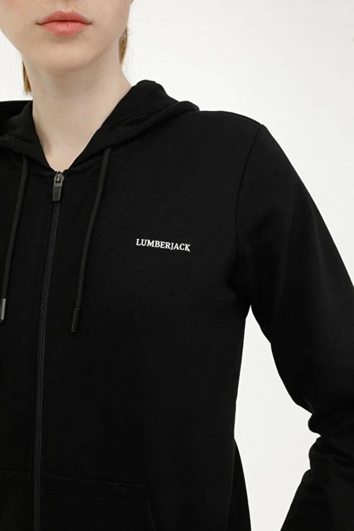 lumberjack-18sn77 سترة بقلنسوة أساسية بسحاب كامل 4fx بغطاء للرأس بسحاب 4