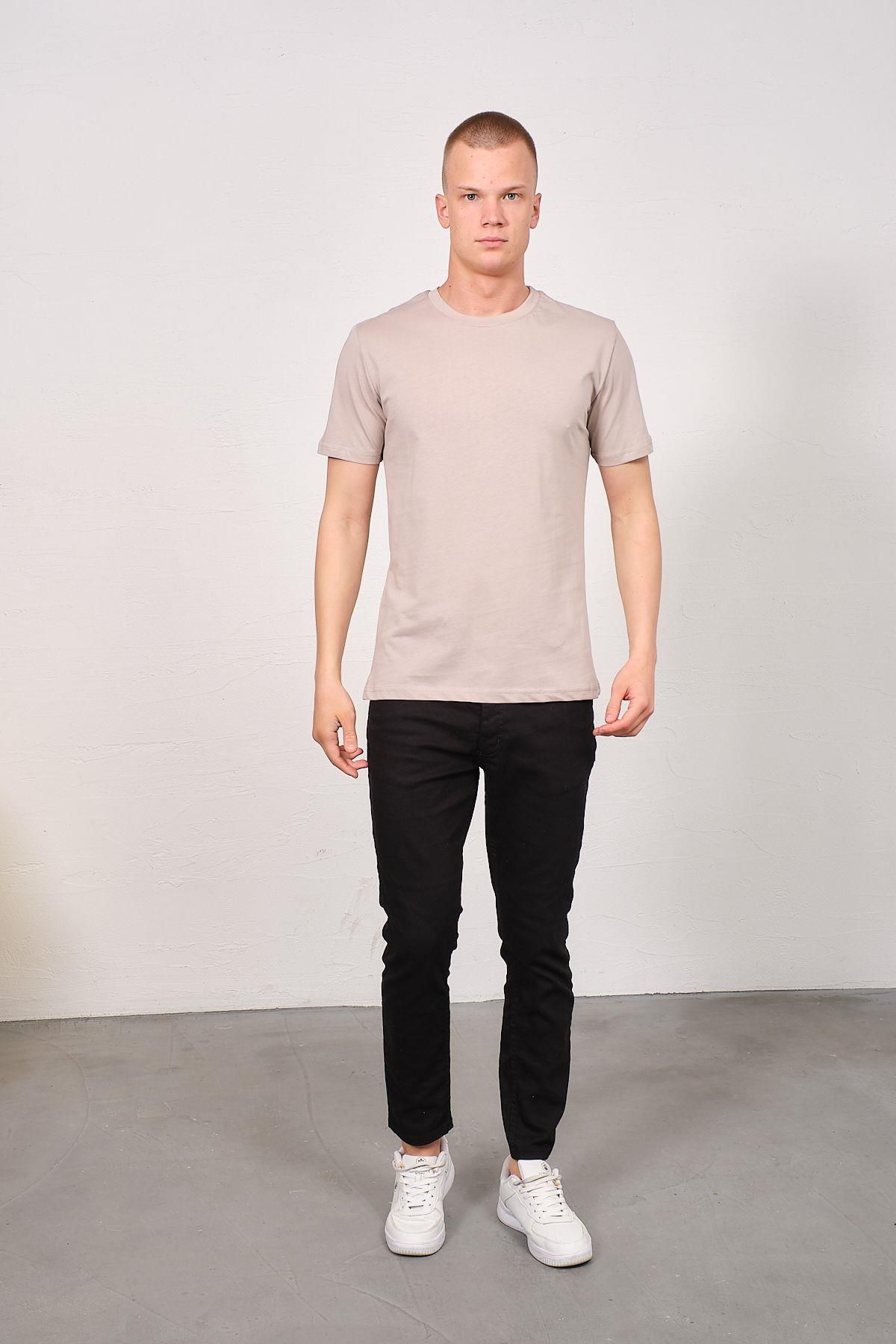 C&City-2-teiliges T-Shirt-Set mit Rundhalsausschnitt für Herren – 990 Grau/Schwarz, Regular Fit 3