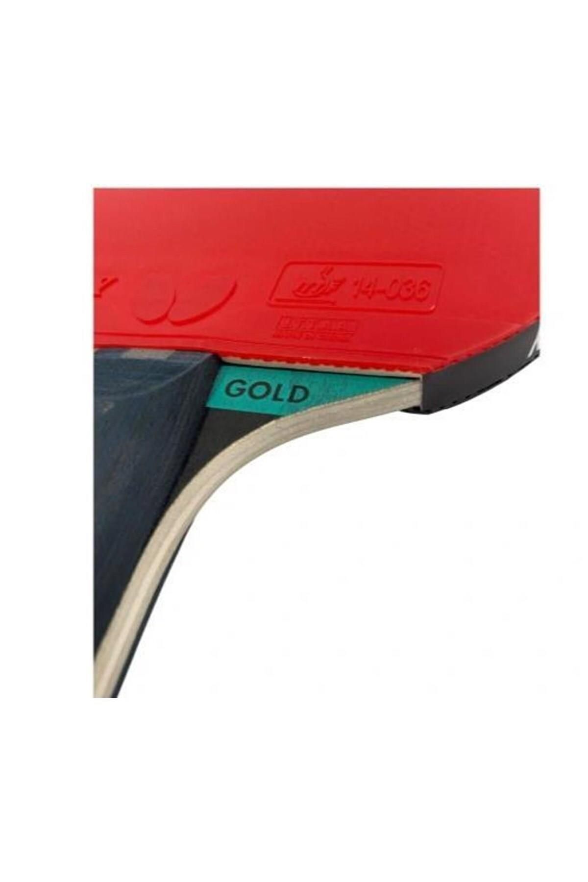 BUTTERFLY-Dimitrij Ovtcharov Gold Table Tns Rkt Colorful Unisex Table Tennis Racket 4
