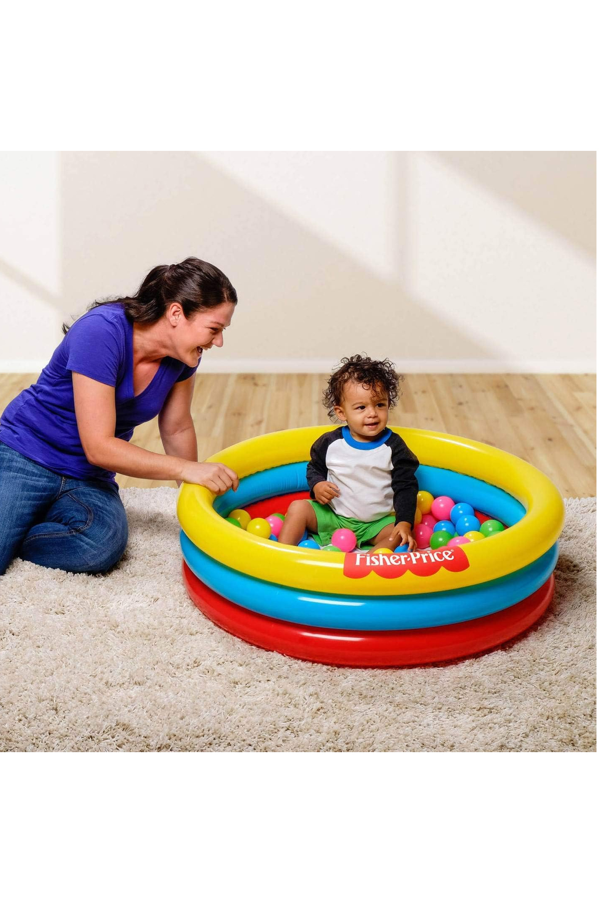 Bestway 3 Halkalı Şişme Havuz 25 Oyun Top Hediyeli - 3 RİNG BALL PİT PLAY POOL 91X25 fotoğrafı 6 (önizleme)