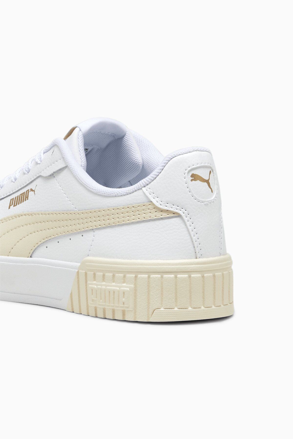 Puma Carina 2.0 Beyaz Bej Kad n Gunluk Ayakkab