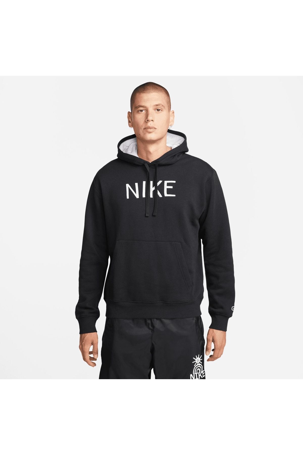 سویشرت مردانه مشکی یقه کلاه‌دار DQ4020-010 نایکی سویشرت اسپرت Nike