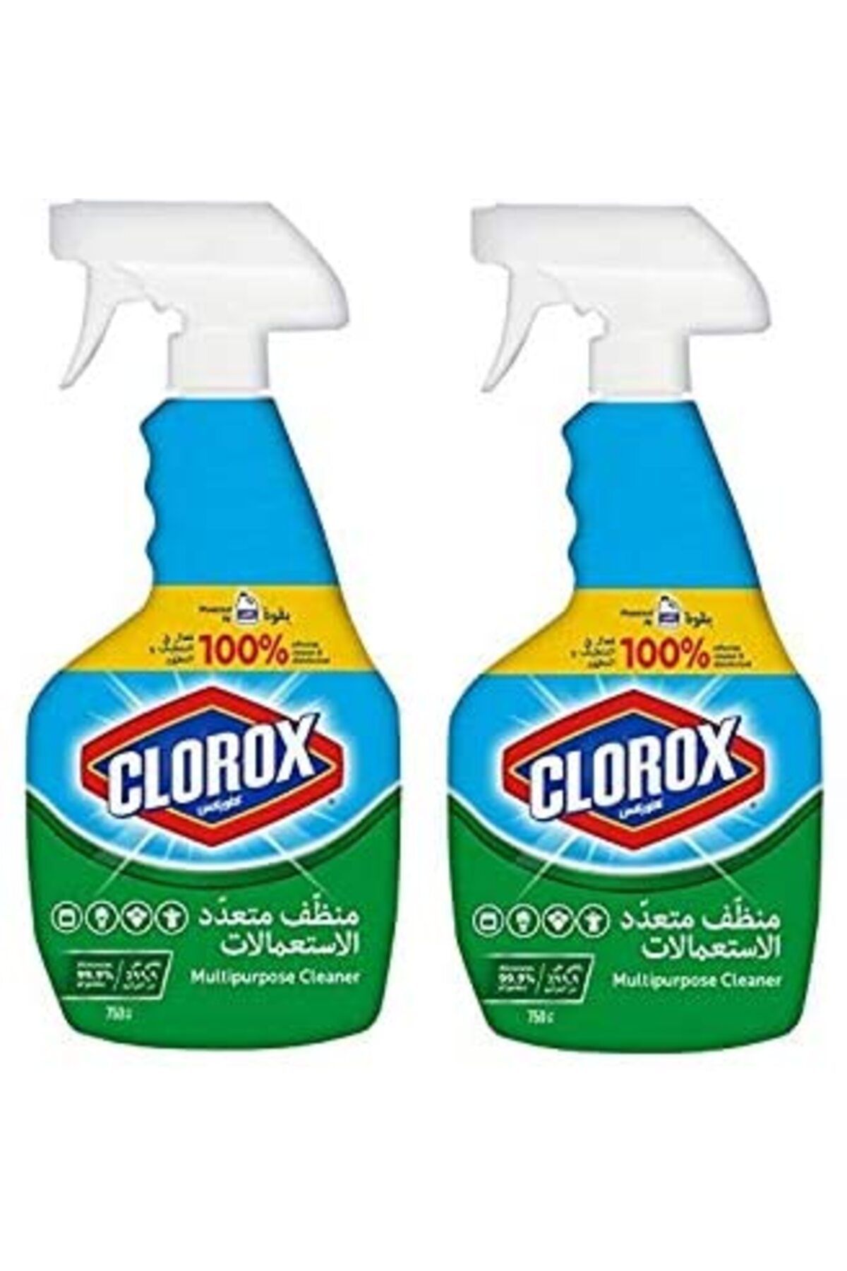 Clorox-Multipurpose Cleaner with BlEach 750 mililitres, Trigger Spray Bottle 2