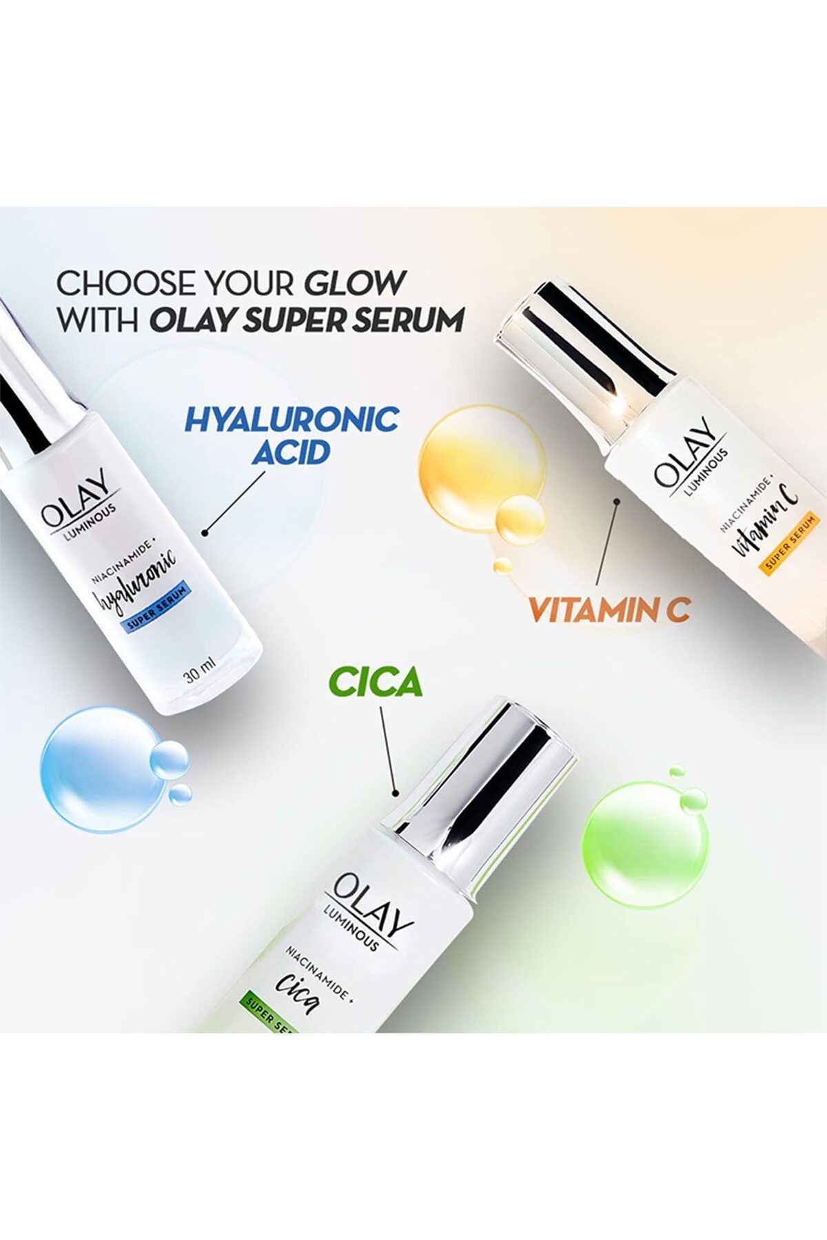 OLAY-Luminous serum with Niacinamide + Vitamin C for Even & Glowing skin 30ml 8