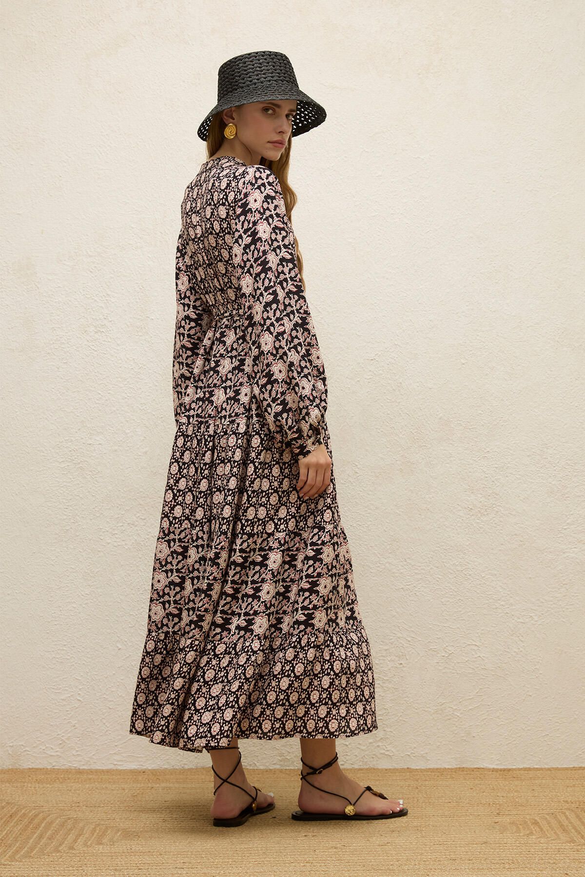 Manuka-Gaia Patterned Viscose Layered Dress 7