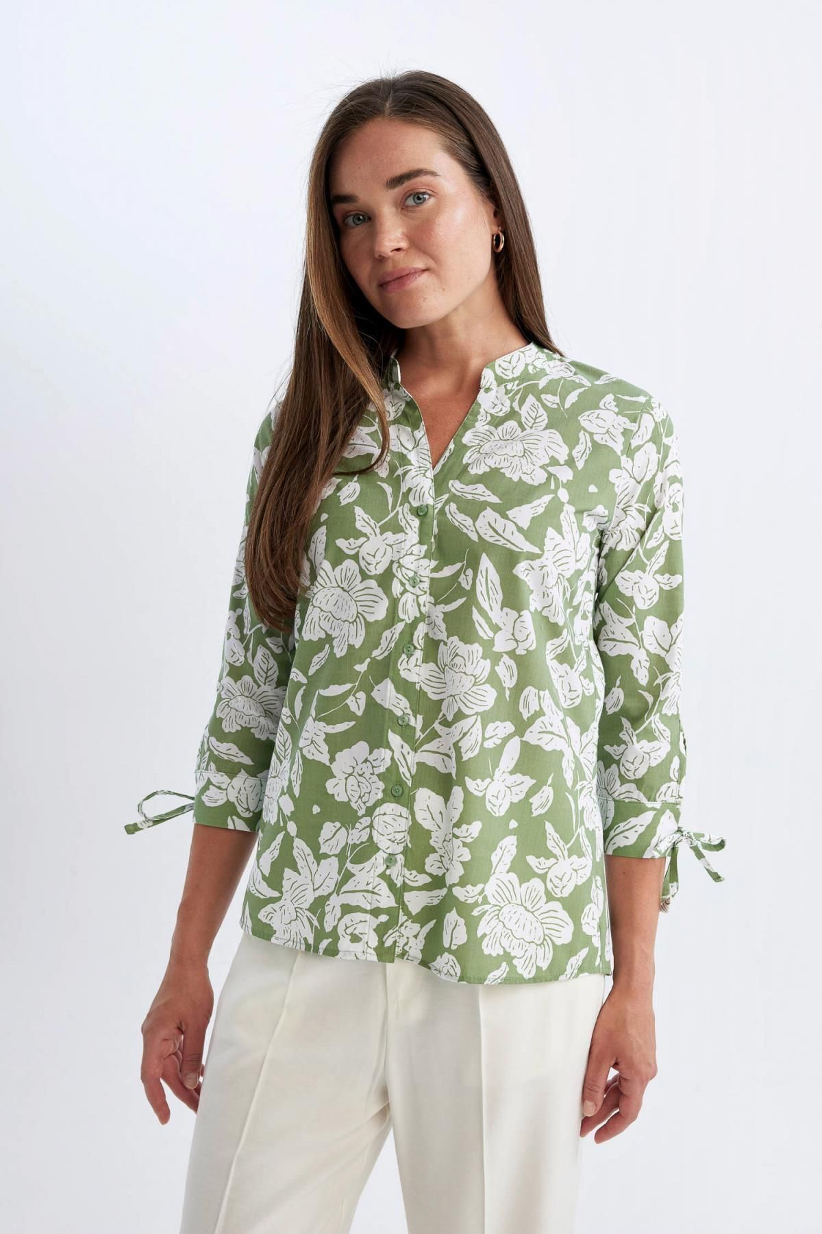 شومیز زنانه دفاکتو | D4628AX24HS Defacto - Image 4