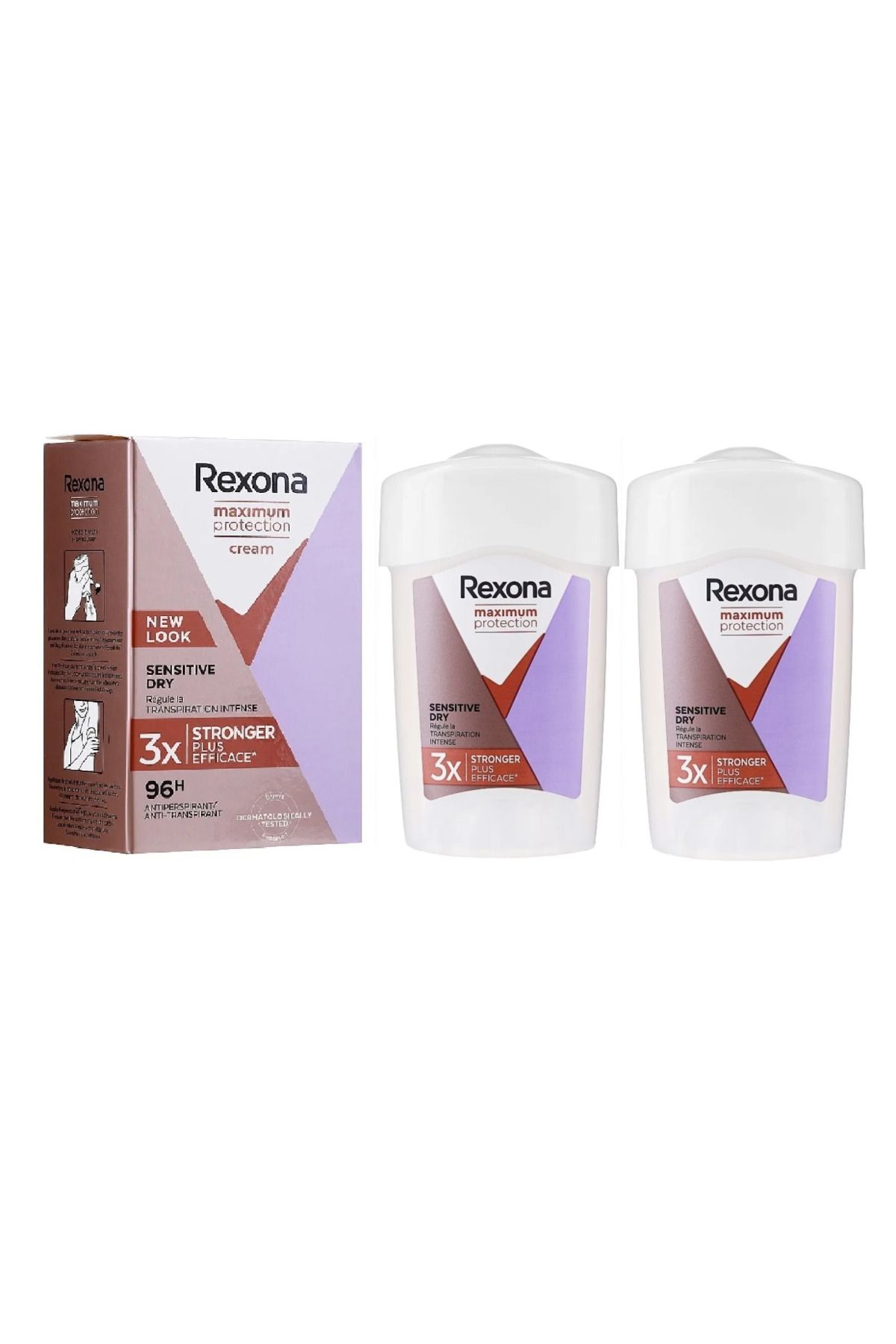 حداکثر محافظت رایحه تمیز 96 ساعت محافظت موثر 2 عدد Rexona