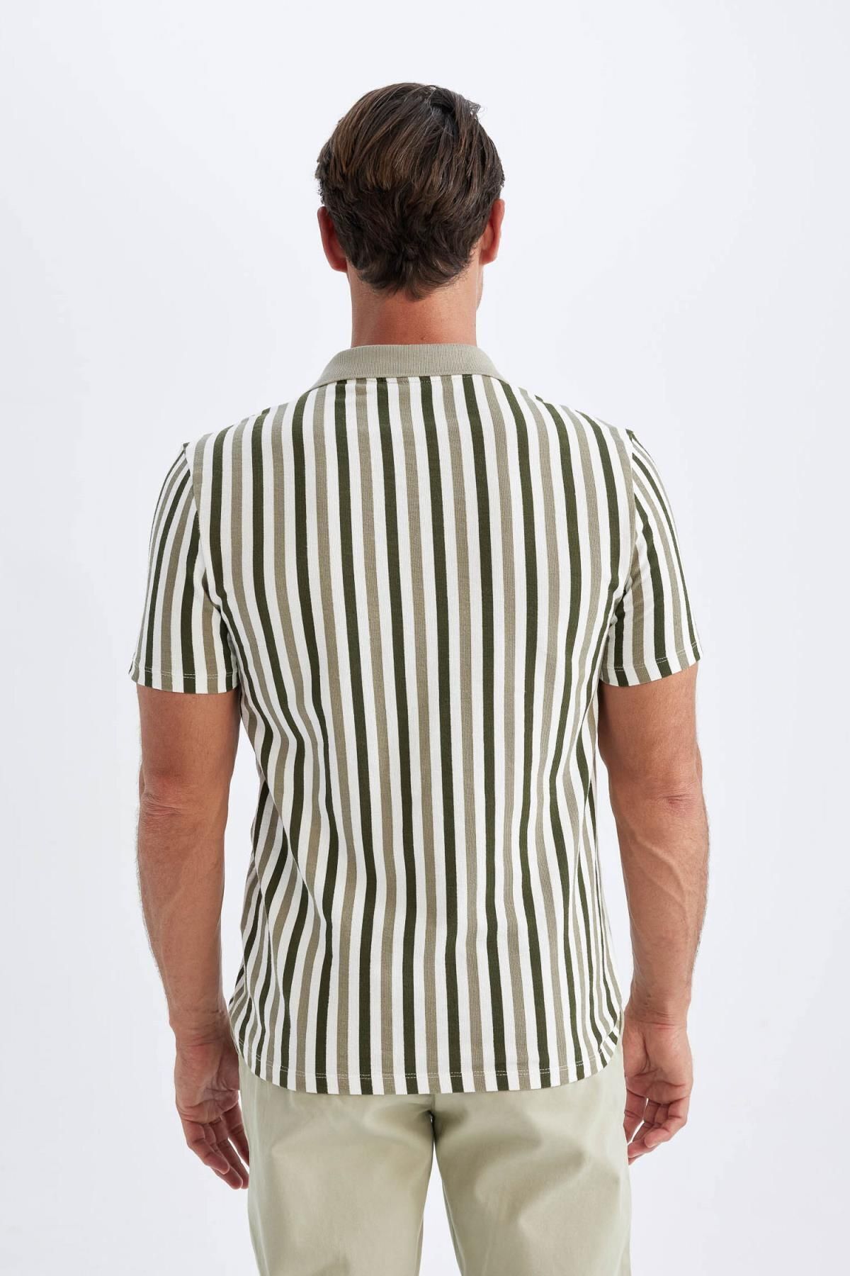 پولوشرت مردانه دفاکتو | D4795AX24SM Defacto - Image 6