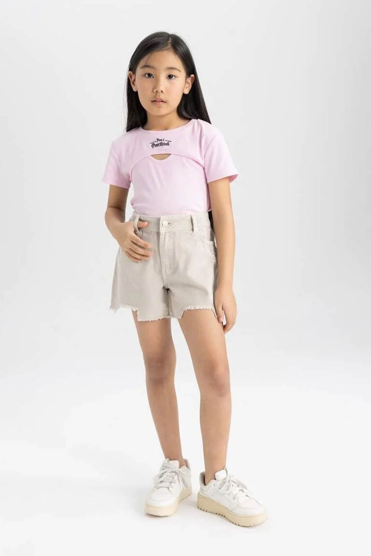 تی شرت دخترانه دفاکتو | 24Y801007397 Defacto - Image 3