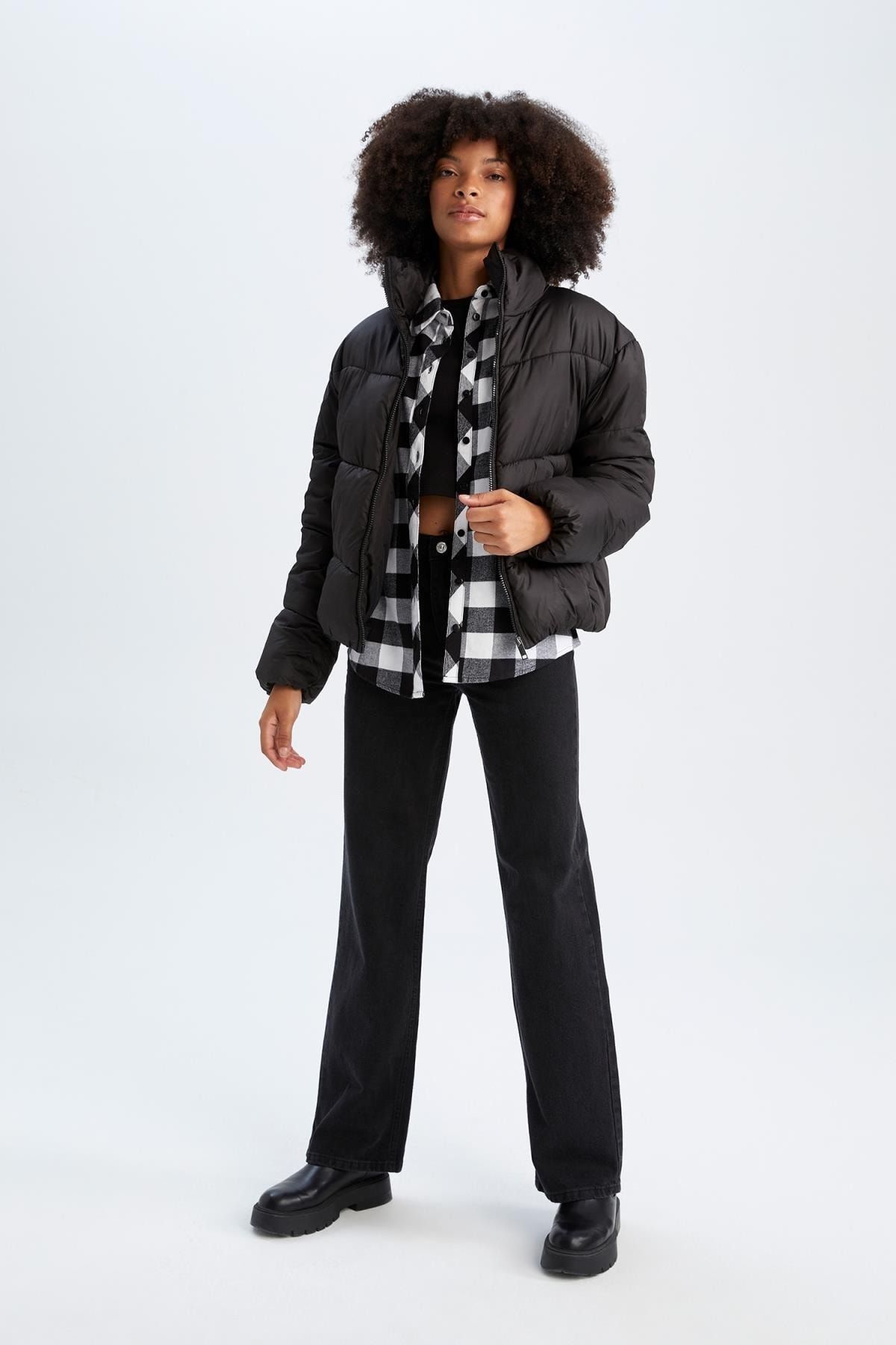 کاپشن زنانه دفاکتو | X5366AZ22WN Defacto - Image 2