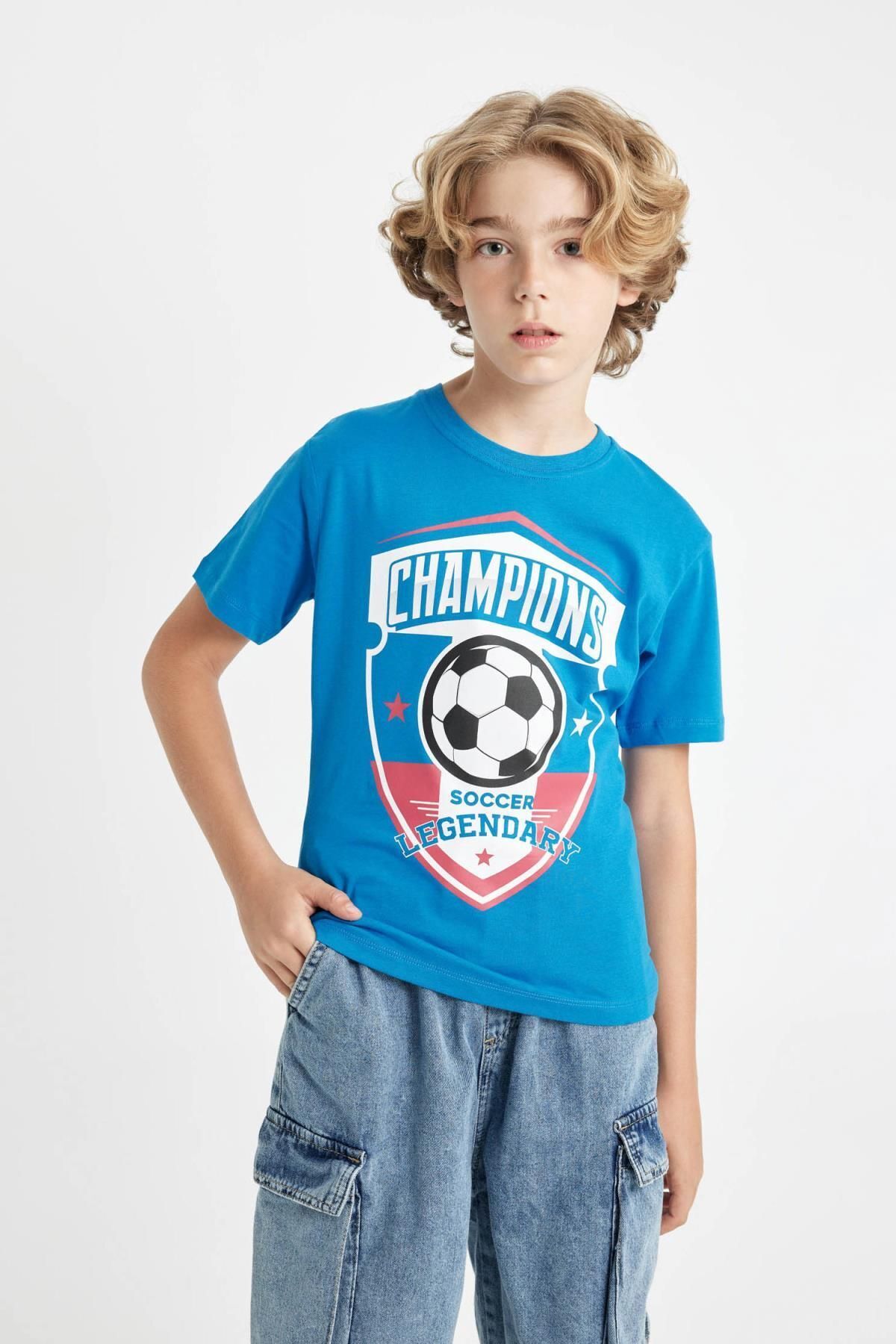 تی شرت پسرانه دفاکتو | C6498A824HS Defacto - Image 3