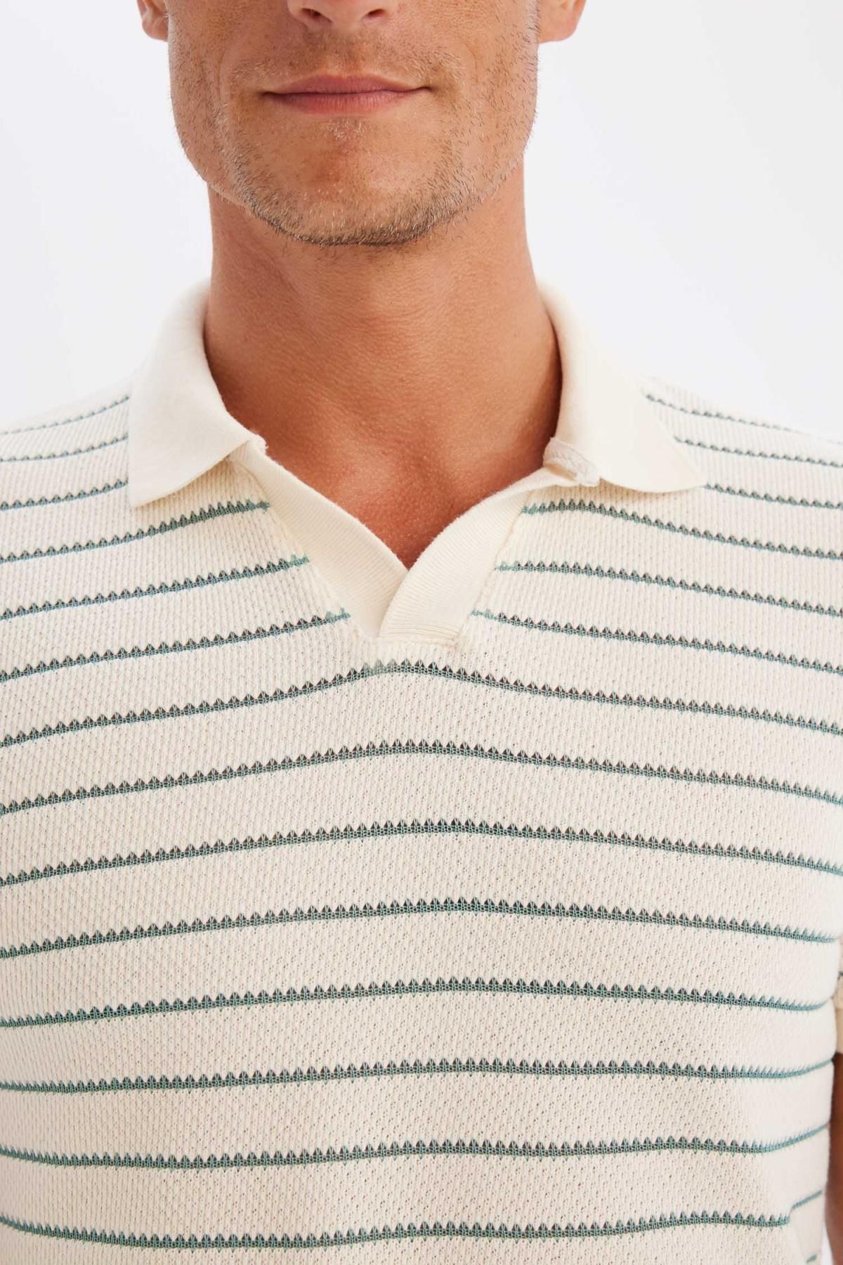 پولوشرت مردانه دفاکتو | C4150AX24SM Defacto - Image 5