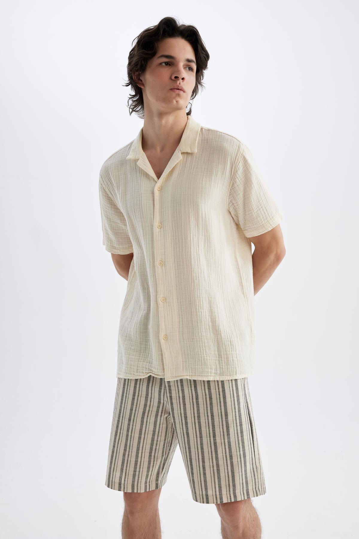 شلوارک مردانه دفاکتو | D2056AX24HS Defacto - Image 5