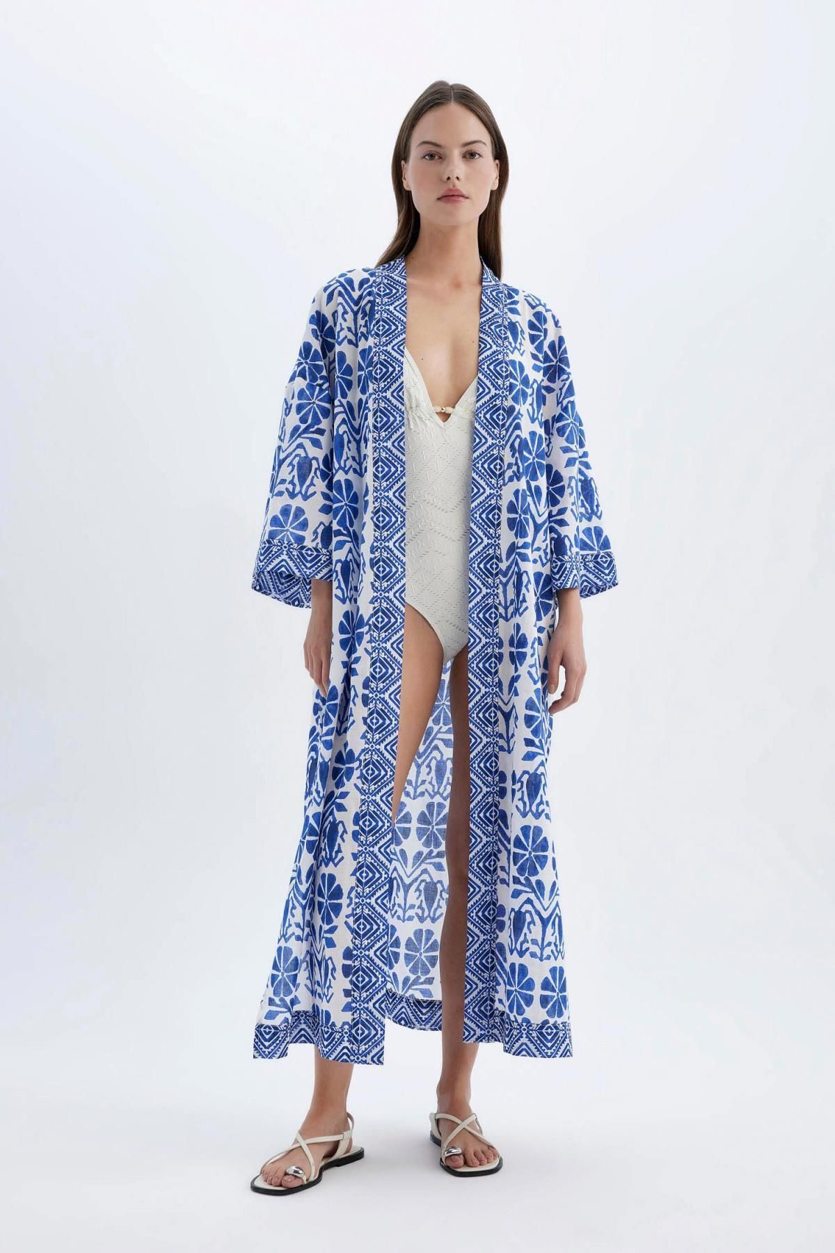 لباس ساحلی زنانه دفاکتو | D0456AX24SM Defacto - Image 2