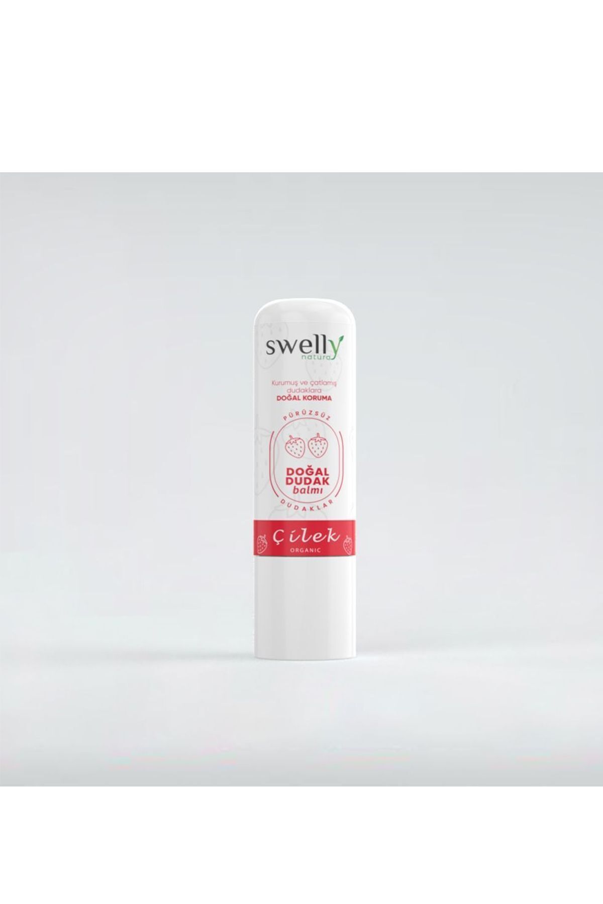 کرم مراقبت از لب Lip Stick - Strawberry 4gr swelly natura