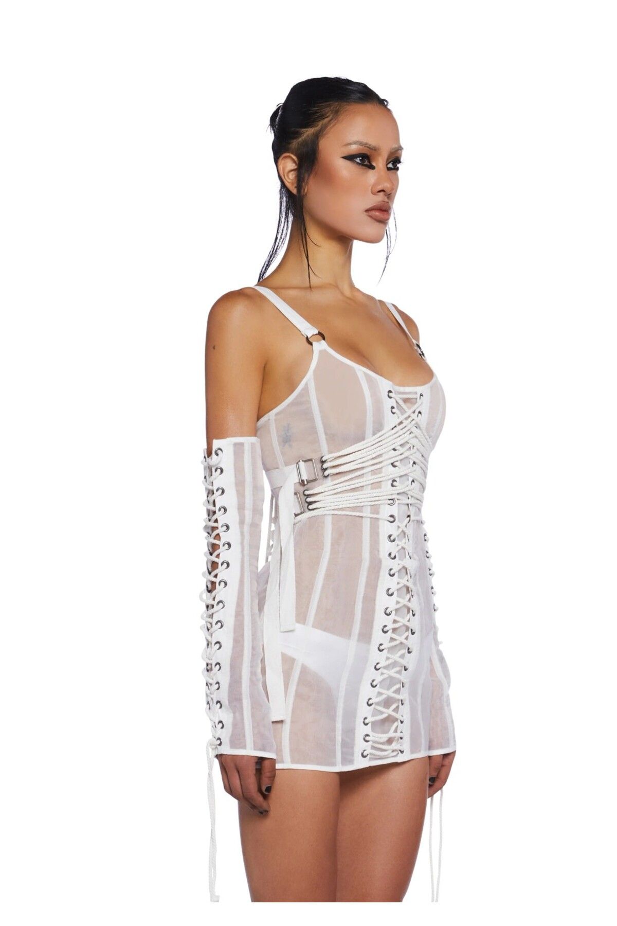DOLLSKILL-Downbeat Organza Corset - Dress and Gloves Set 3