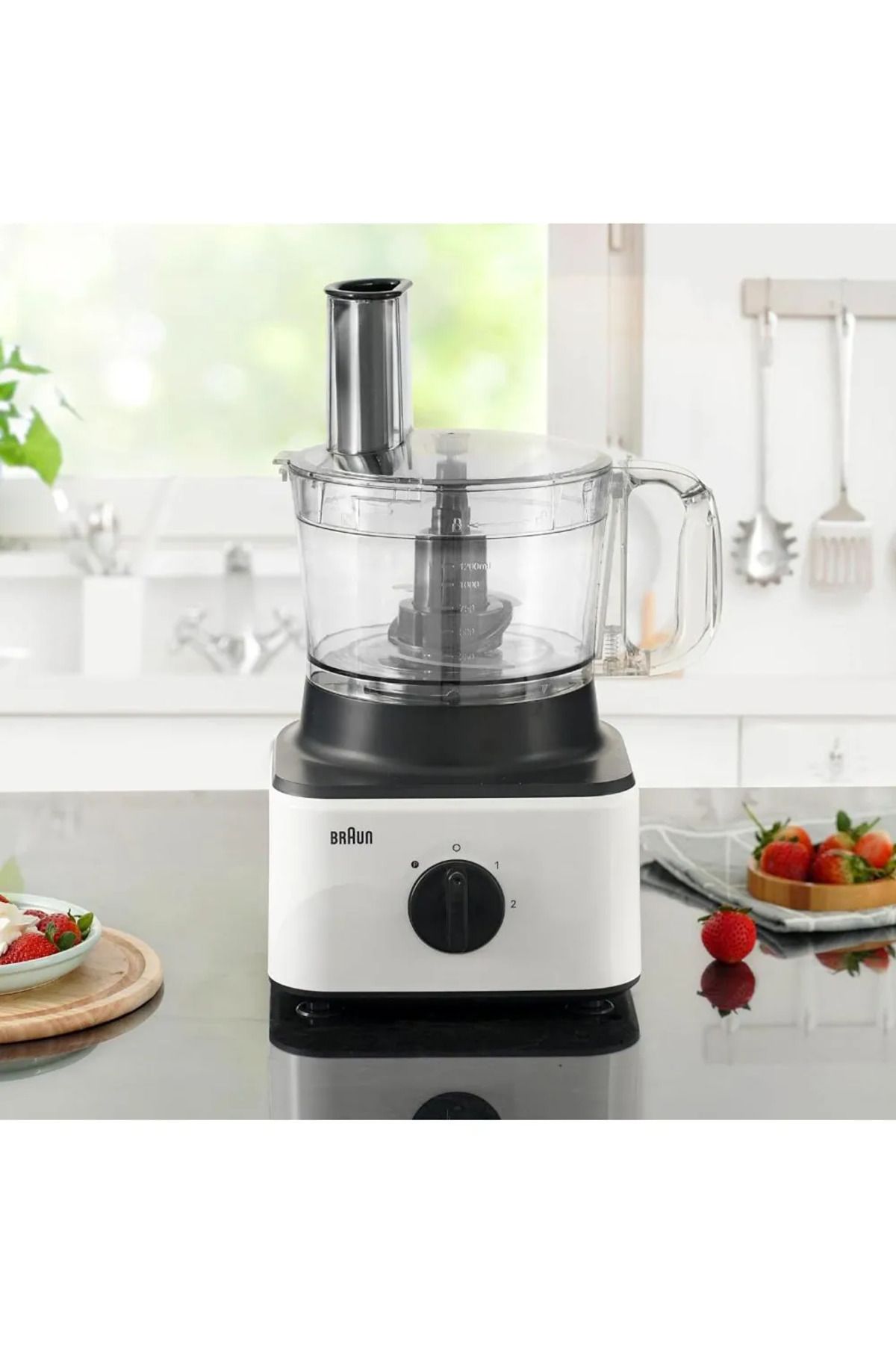 Braun-Food Processor 8in1 System, 2.1L Bowl, 1.8L Blender, Chop, Slice, Grate, Whisk & Puree -FP0132 2