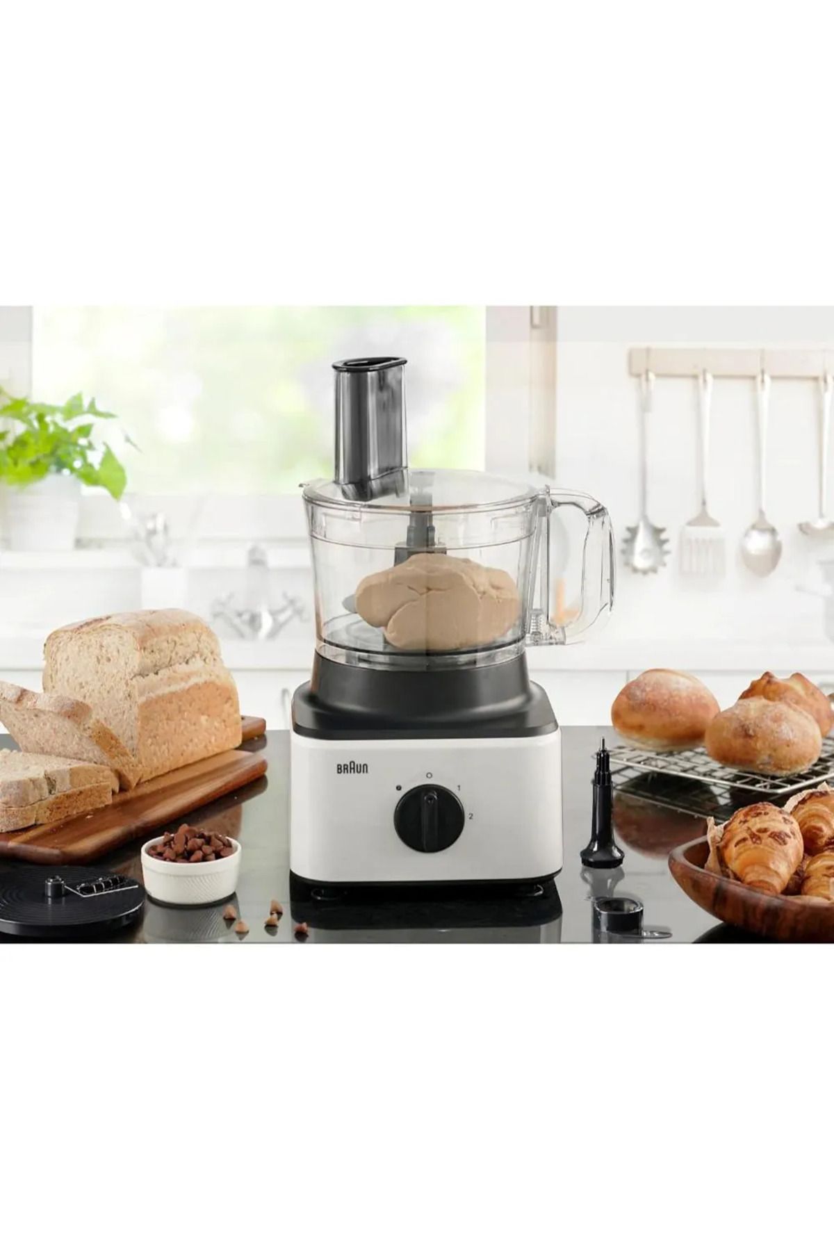 Braun-Food Processor 8in1 System, 2.1L Bowl, 1.8L Blender, Chop, Slice, Grate, Whisk & Puree -FP0132 4