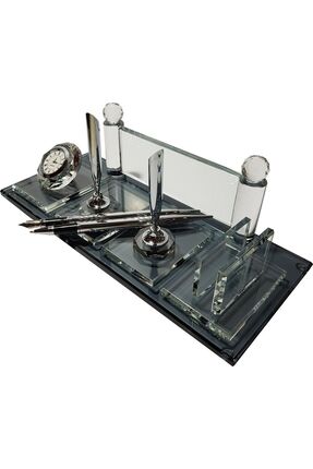 MERTKRİSTAL Kristal Masaüstü Kalemlik, Ofis Masa Isimliği, Kabartma Isimlik, ...